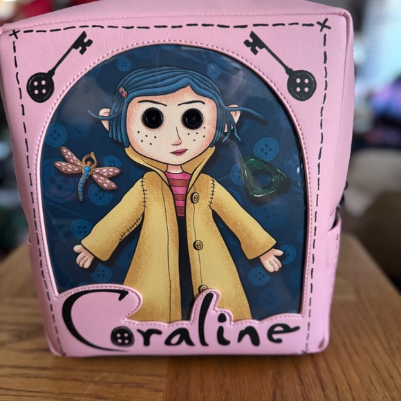 Loungefly Coraline Limited Edition Doll Pink Backpack main image 8